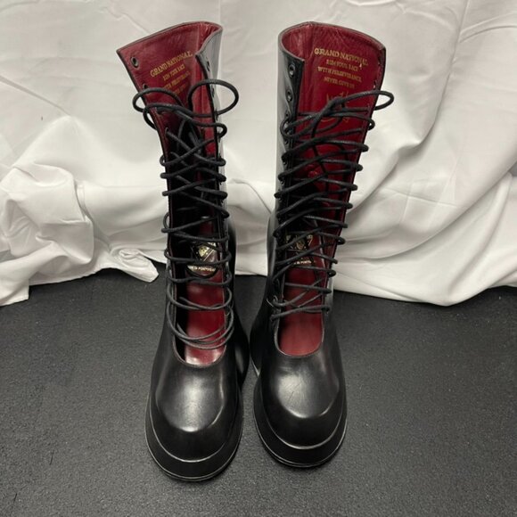 John Fluevog Shoes - Fluevog Original Corset Grand National Boots Sz 7